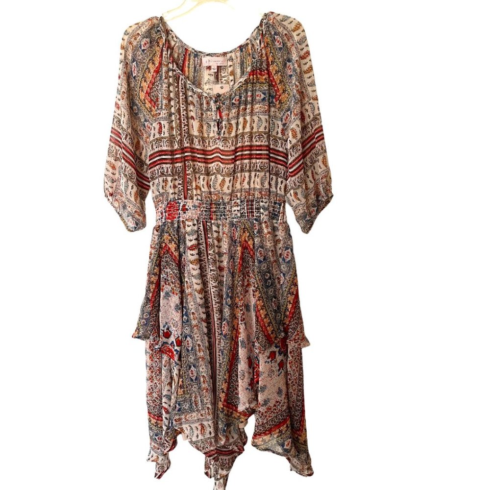 Philosophy Republic Clothing Print Tiered Peasant Dress